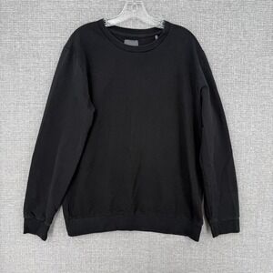 Koton Sweatshirt Mens XL‎ Black Pullover Heavyweight Fleece Crewneck Casual